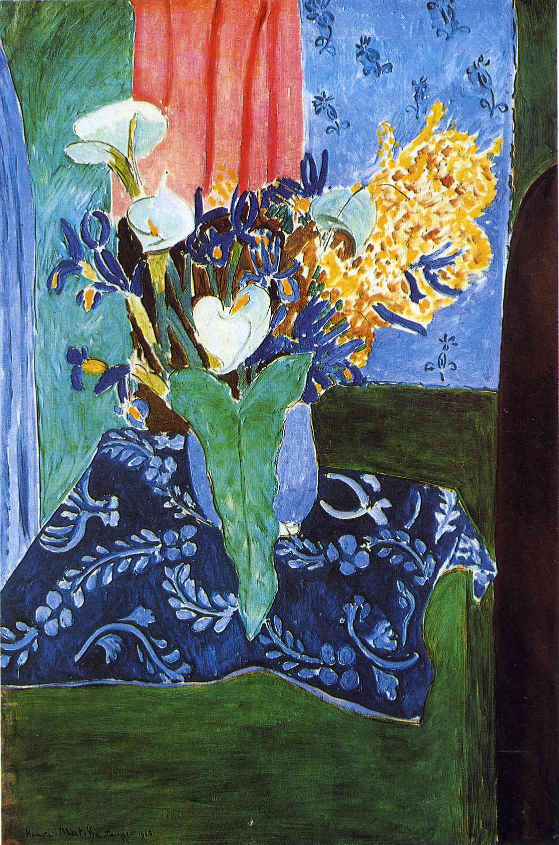 Henri Matisse - Calla Lilies, Irises and Mimosas 1913